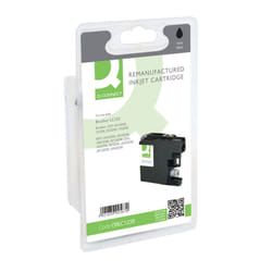 Remanufactured Q-Connect Brother  Black Inkjet Cartridge LC123BK OBLC123BK