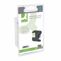 Remanufactured Q-Connect Brother Cyan Inkjet Cartridge LC123C OBLC123C