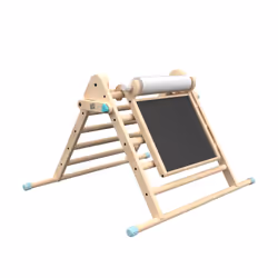 TP Active-Tots Pikler Style Wooden Climbing Triangle With Wooden Play Easel - FSC certified