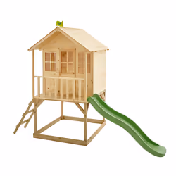 TP Hill Top Tower Wooden Playhouse with Slide - FSC certified