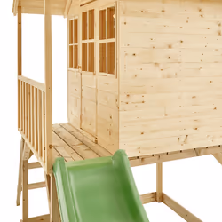 TP Hill Top Tower Wooden Playhouse with Slide - FSC certified