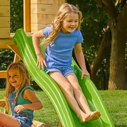 TP Treehouse Wooden Play Tower with Wavy Slide - FSC certified