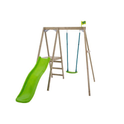TP Forest Multiplay Single Wooden Swing & Slide Set - FSC certified