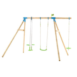 TP Toys Snowdonia Wooden Swing Set With 3 Swing Accessories Age 3 Year+