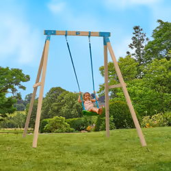 TP Kingswood Single Squarewood Swing Set - FSC certified