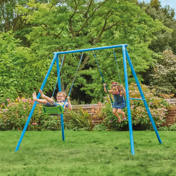 TP Deluxe Double Metal Swing Set