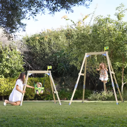TP Forest Acorn Growable Swing Set with Quadpod - FSC certified