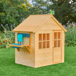 TP Hideaway Wooden Playhouse with Mud Kitchen - FSC certified - Additional view 4