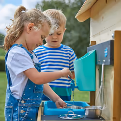TP Hideaway Wooden Playhouse with Mud Kitchen - FSC certified - Additional view 7