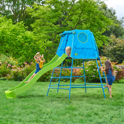 TP Explorer Metal Climbing Frame Set & Ripple Slide