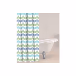 Sabichi Waves Peva Shower Curtain