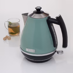 Haden Cotswold Kettle Traditional Style Stainless Steel Electric Kettle, 3000W, 1.7L Sage Green