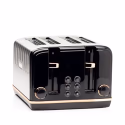 Haden Salcombe Black and Copper 4 Slice Toaster 191168