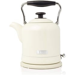 Haden Highclere Cordless Kettle - Traditional Electric Fast Boil Kettle, 3000W, 1.5 Litre, Cream - SF095