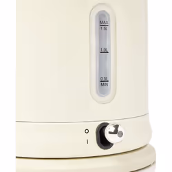 Haden Highclere Cordless Kettle - Traditional Electric Fast Boil Kettle, 3000W, 1.5 Litre, Cream - SF095