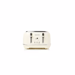Haden Highclere Toaster - Electric Stainless-Steel Toaster with Reheat and Defrost Functions, Four Slice, Cream - SF094