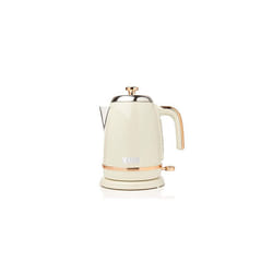 Haden Salcombe Cordless Kettle - Electric Kettle, 3000W, 1.7 Litre, Cream & Copper - CE04