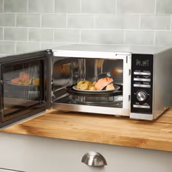 Haden Silver Combi Black, Silver Solo microwave Countertop 25 L 900 W