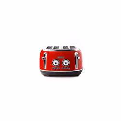 Haden Jersey Toaster Retro Electric Stainless-Steel Toaster with Reheat and Defrost Functions 1370-1630W, 220-240V, 4 Slice ...