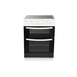 Haden HE60DOMW cooker Freestanding cooker Electric Ceramic Black, White