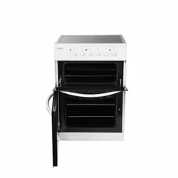 Haden HE60DOMW cooker Freestanding cooker Electric Ceramic Black, White