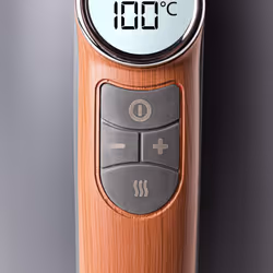 Haden Dorchester Digital Variable Temperature Kettle With Wood Effect Finish, Fast Boil, 3000W, 1.7Litre, Matt Grey CD47