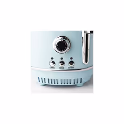 Haden Heritage Blue Toaster 2 Slice - Stainless Steel Housing - Retro Looking Toaster - Reheat, Cancel and Defrost Functions
