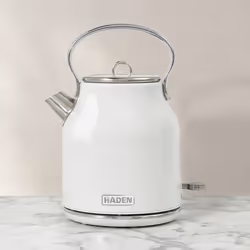 Haden Heritage, 1.7 L, 3000 W, White, Stainless steel, Water level indicator, Cordless
