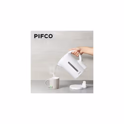 PIFCOÂ® White Kettle - 1.7 Litre Capacity - 2200W Cordless Electric Kettle - BPA Free - Auto Shut-Off and Boil-Dry Protection - Anti-Scale Filter and