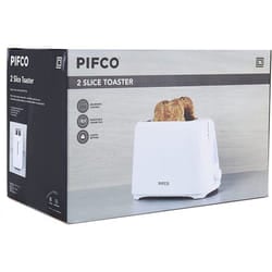 Pifco 700W 2 Slice Toaster, White