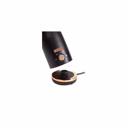 Black and Copper Milk Frother - 4-in-1 Automatic Milk Frother - 300ml, 400w, Non-Slip Stylish, Hot & Cold Milk Frother Electric - Overheat Protection,