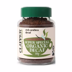 Clipper Organic and Fair Trade Medium Roast InstantÃÂ Decaffeinated Coffee 100g x6