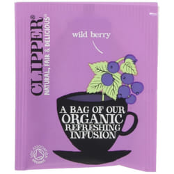 Clipper Organic Infusion Wild Berry Enveloped 250 Teabags 625 G