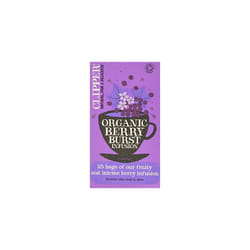 Organic Berry Burst Tea Bags | 150 Infusion Blackcurrant & Mix Fruit Teabag Sachets (6x Boxes of 25) | Bulk Buy, Home &
