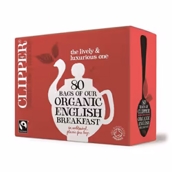 Clipper Organic Fairtrade English Breakfast Black Tea 80 bags