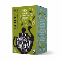 Clipper Organic Fairtrade Decaf Green Tea 40 bags