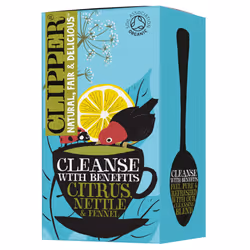 Organic Citrus, Nettle & Fennel Tea | 80 Cleanse with Benefits Infusion Teabags (4x Boxes of 20) | Bulk Buy, Home & Catering ...