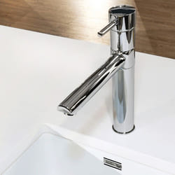 Reginox Hudson Kitchen Sink Tap Chrome Swivel Single Spout Mixer Hot Cold Tap