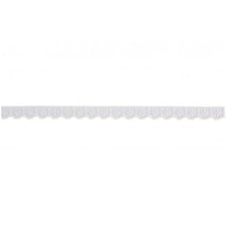 Minerva 12mm Nylon Lace Trim Cream - per metre