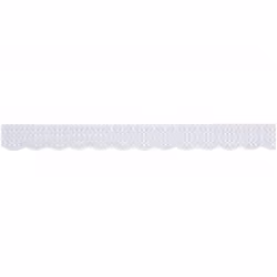 Minerva 20mm Nylon Lace Trim Cream - per metre