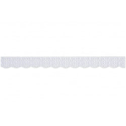 Minerva 20mm Nylon Lace Trim Cream - per metre