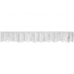 Minerva 35mm Nylon Lace Trim White - per metre