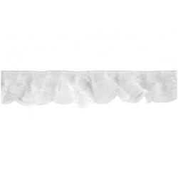 Minerva 55mm Nylon Lace Trim White - per metre