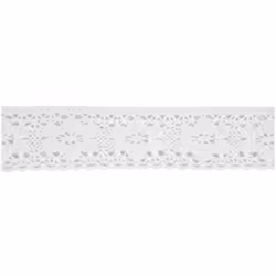 Minerva 50mm Cotton Lace Trim White - per metre