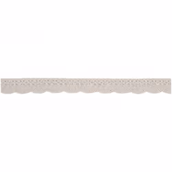 Minerva 20mm Cotton Lace Trim Cream - per metre
