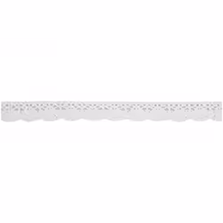Minerva 20mm Cotton Lace Trim White - per metre