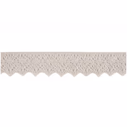 Minerva 50mm Cotton Lace Trim Cream - per metre