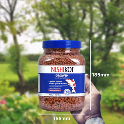 Nishikoi Growth Complete Food for Koi and Pond Fish - Medium Pellets - 750g