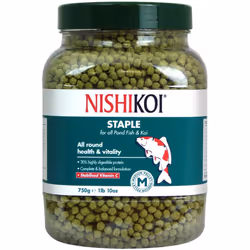 Nishikoi Staple Complete Food for Koi and Pond Fish - Medium Pellets - 750g