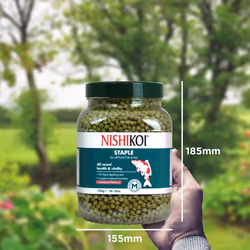 Nishikoi Staple Complete Food for Koi and Pond Fish - Medium Pellets - 750g